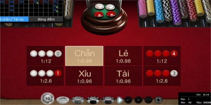 Công thức tính chẵn lẻ xóc đĩa dựa vào tổng mặt đen